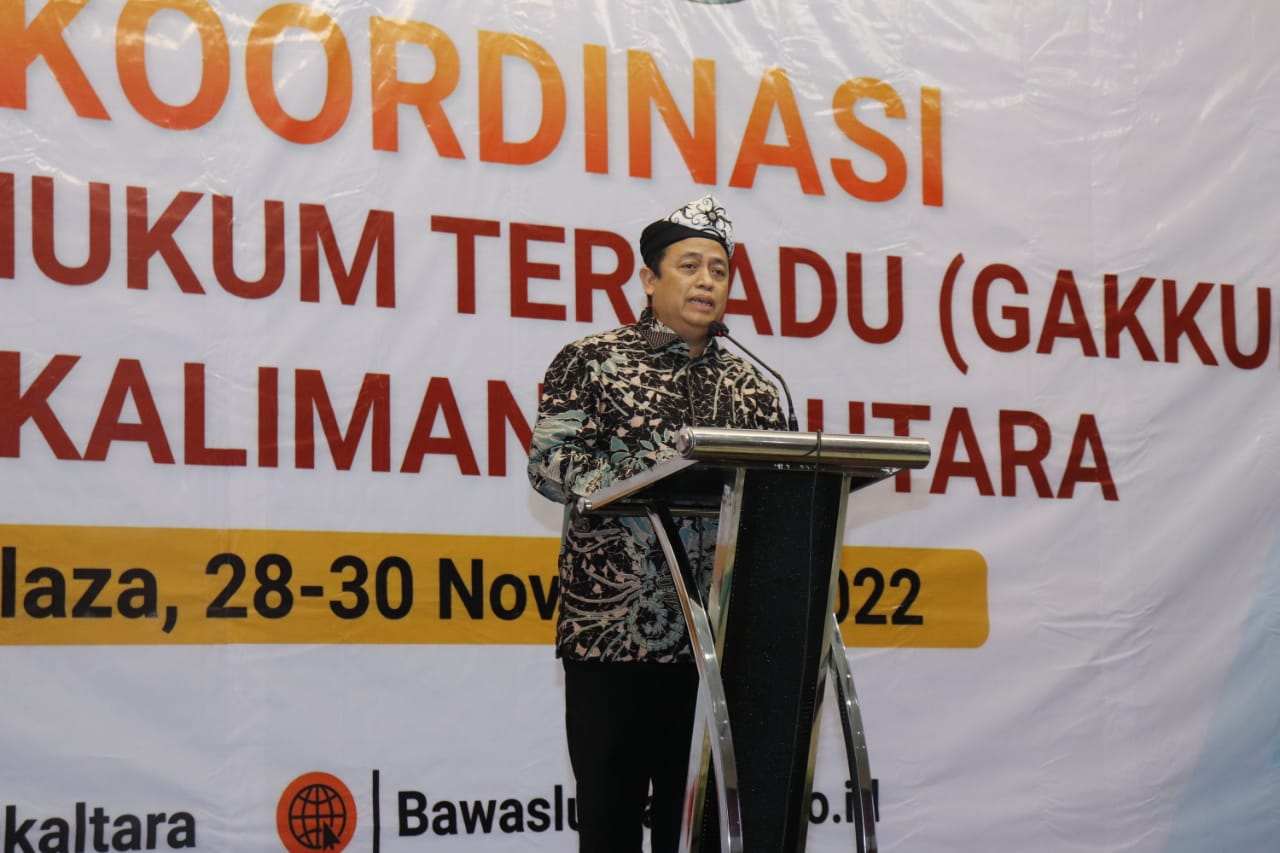 Anggota Bawaslu RI; Puadi, berharap Sentra Gakkumdu di Daerah dapat selalu berjalan beriringan