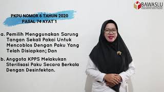 Larangan, sanksi dan Ancaman Pidana Dalam Tahapan Pemungutan Suara