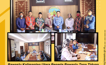 Ketua dan Pimpinan Bawaslu Kaltara beserta Bawaslu Tana Tidung silaturahmi dengan Bupati Tana Tidung